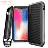 X-Doria Defense Lux - Etui aluminiowe iPhone XR (Drop test 3m) (Black Carbon Fiber)