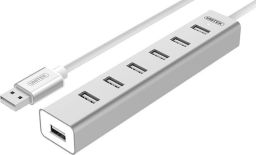 Unitek Hub 7x USB 2.0 aluminium z zasilaczem Y-2183