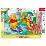 Puzzle 15 Ramkowe Wyprawa po skarb Kubuś Puchatek  TREFL 