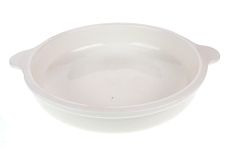 cb Naczynie ceramiczne białe z uszkami 19x5 cm