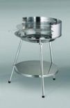 Grill ANNA STAINLESS STEEL na kółkach 65x40 cm 