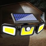 HALOGEN SOLARNY LAMPA 100LED CZUJKA RUCHU ZMIERZCHU SKU307-B
