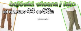 bojówki dla puszystych od 44 do 56