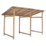 Praktyczna wiata na drewno opałowe 150x321x220