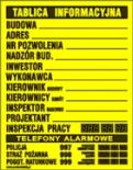 TABLICA INFORMACYJNA BUDOWY